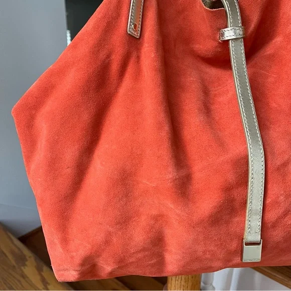 Tiffany & Co. Orange Suede Reversible Tote - Picture 2 of 16
